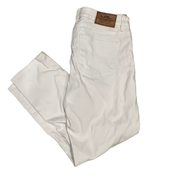 Ralph Lauren White classic straight cropped jeans - Picture 1 of 12